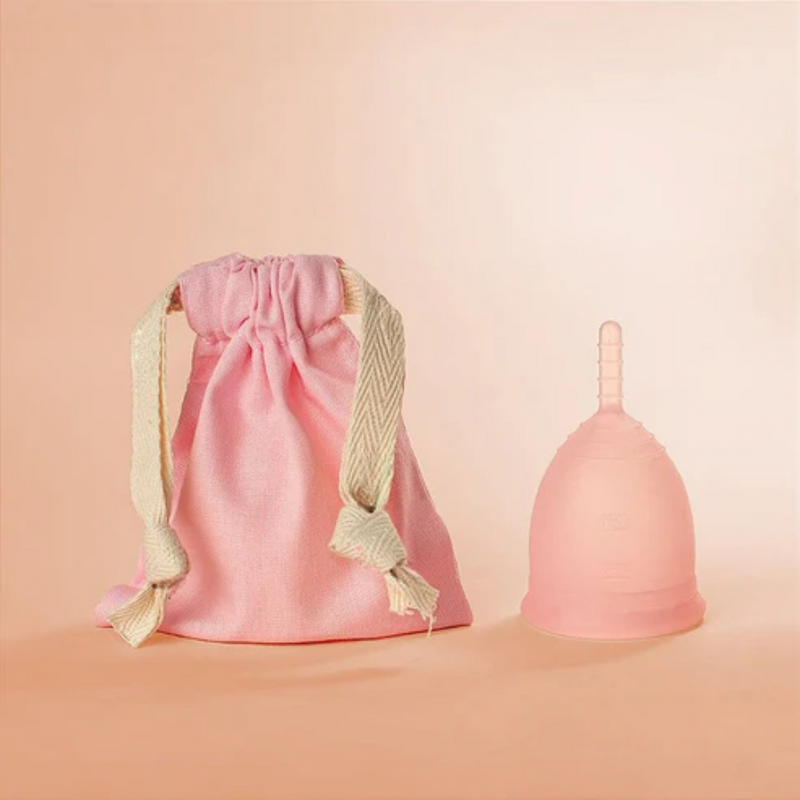 Coletor Menstrual Tons de Rosas